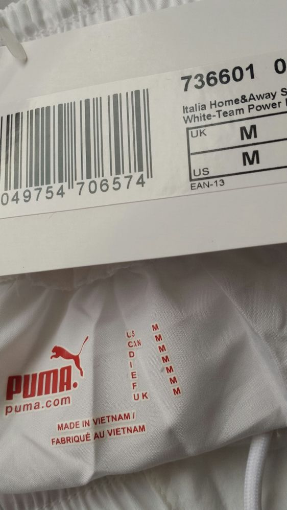 Sort de fotbal original Puma Italia Home&Away Shorts Promo White