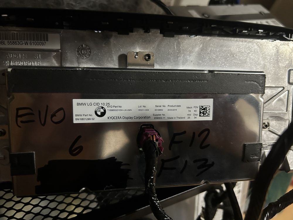 Display nbt evo bmw f06 f12 f13 f10 f11 f25 f26 f20 f30