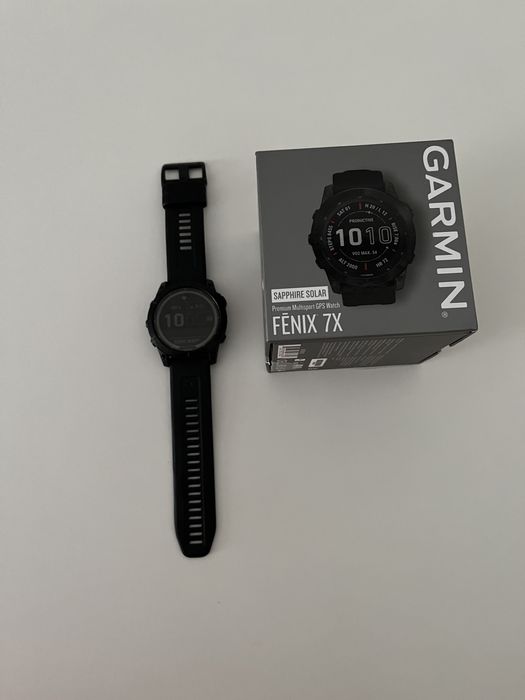 Смарт - часы Garmin Fenix 7x Sapphire solar DLC Titan черный