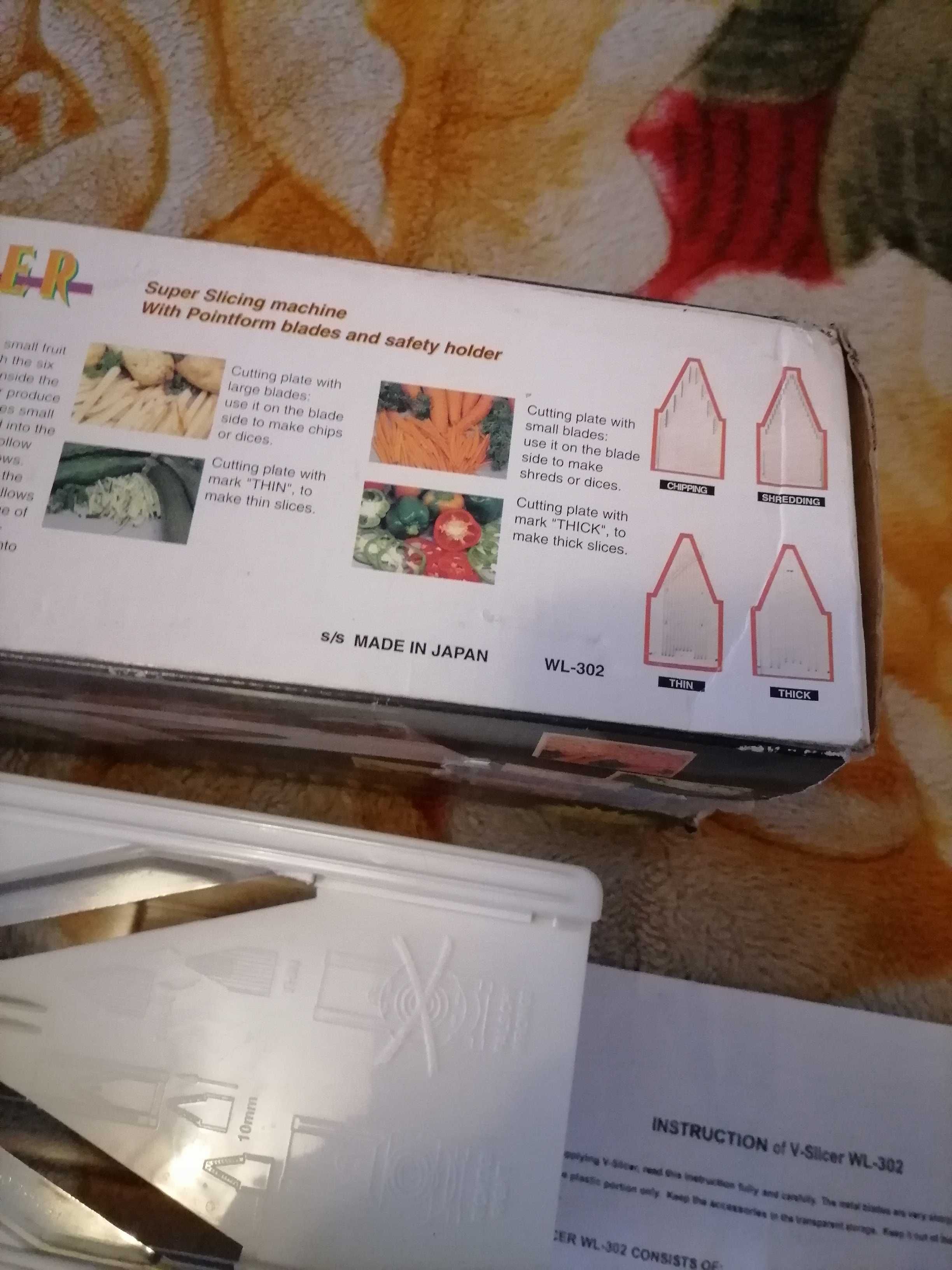 V-Slicer 6 in 1 Set feliator fructe și legume Original made în Japan