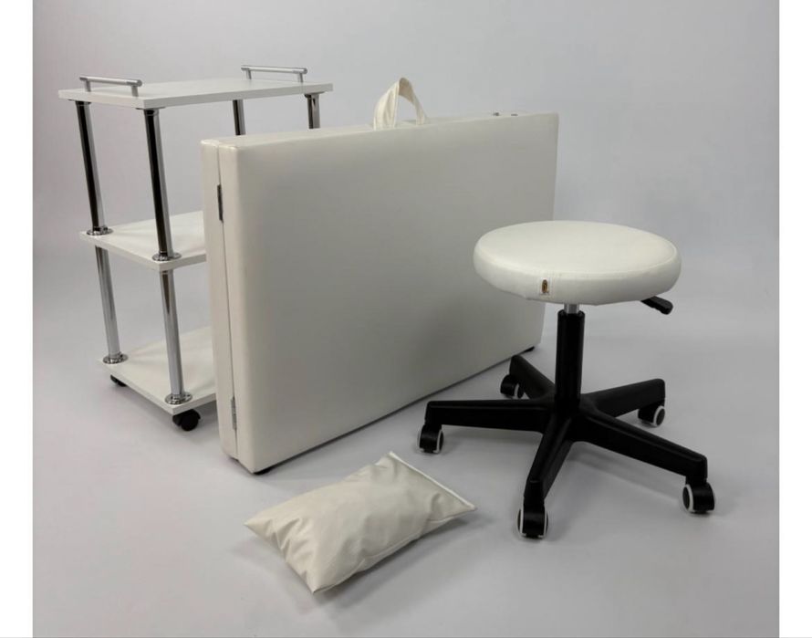 Массажный стол кушетка, стул, этажерка
