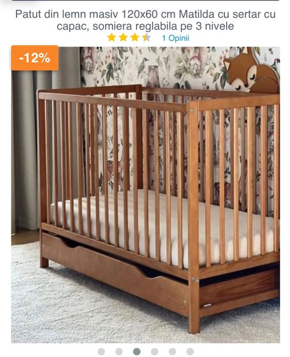 Pătuț cu sertar Vessanti Ares