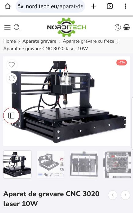 Router CNC freze si laser