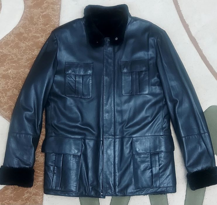 Продам мужскую кожаную дублёнку