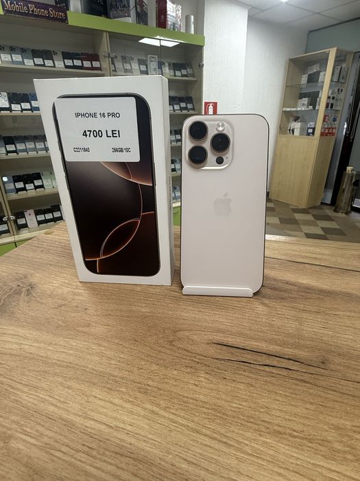 iPhone 16 Pro, memorie internă 256gb, sănătate baterie 100%