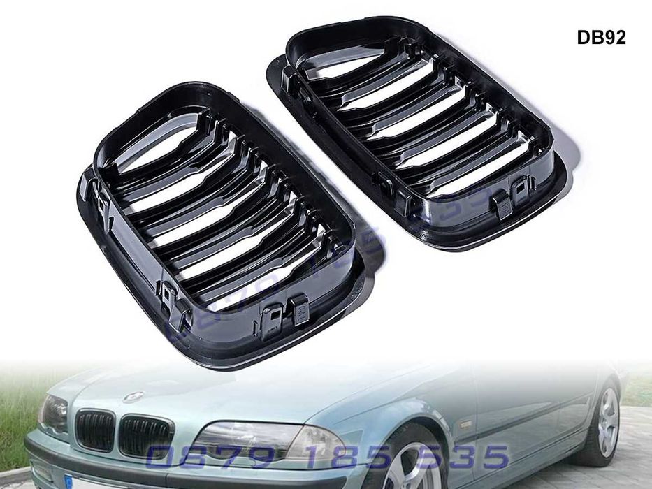 Спортни двойни M бъбреци BMW E46 тунинг предни решетки бмв е46