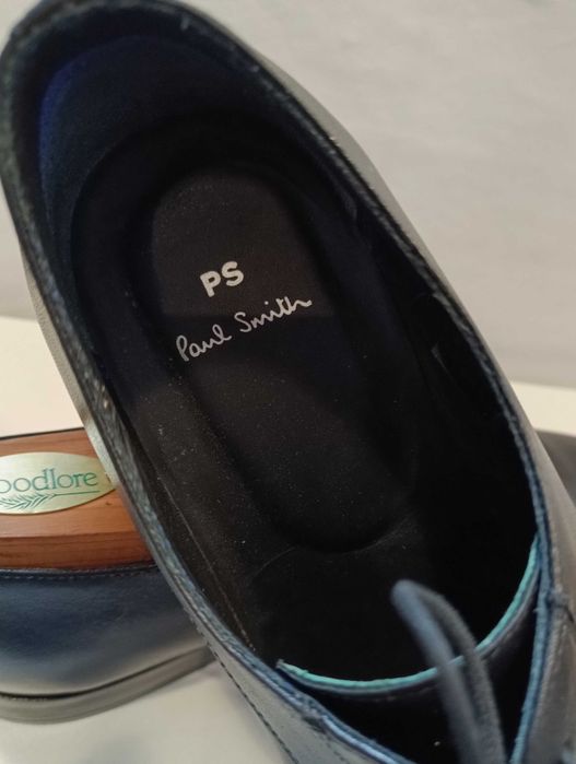 Pantofi derby 42 de lux plain toe Paul Smith piele naturala moale
