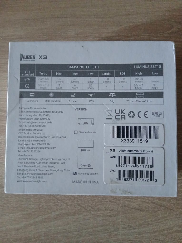 Lanterna reincarcabila EDC, 700 LM, cap reglabil 180 grade,