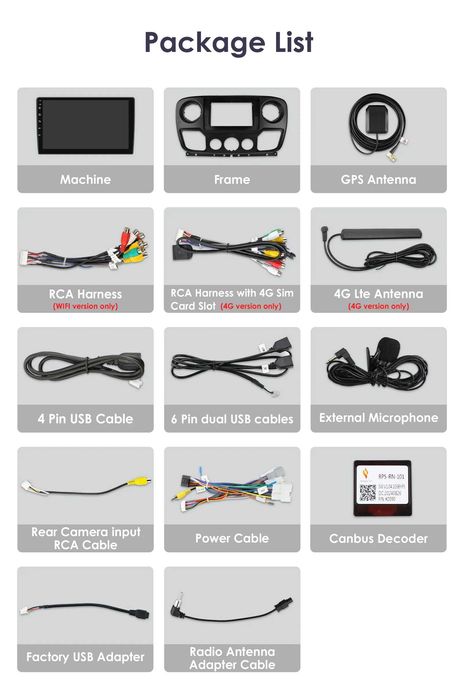 Navigatie Android Renault Master Opel Movano Nissan NV400 CARPLAY 1-8G