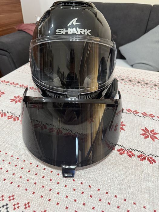 Каска Shark Spartan Carbon RS с интерком Sena Harman Kardon 50R