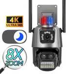 Camera de Supraveghere WIFi, P11-Q3 , 4K, cu 3 lentile 3MP/3MP,Zoom 8X