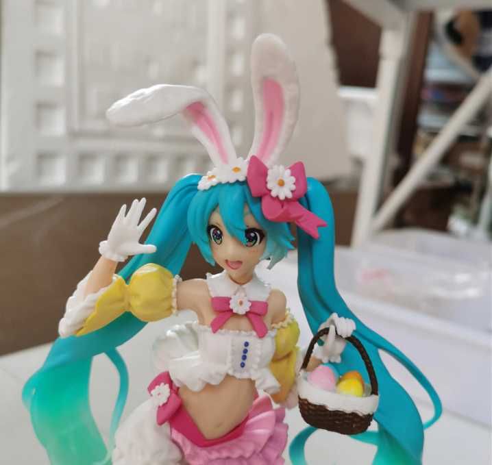 Figurina Hatsune Miku Spring Easter Bunny Ears 18 cm anime