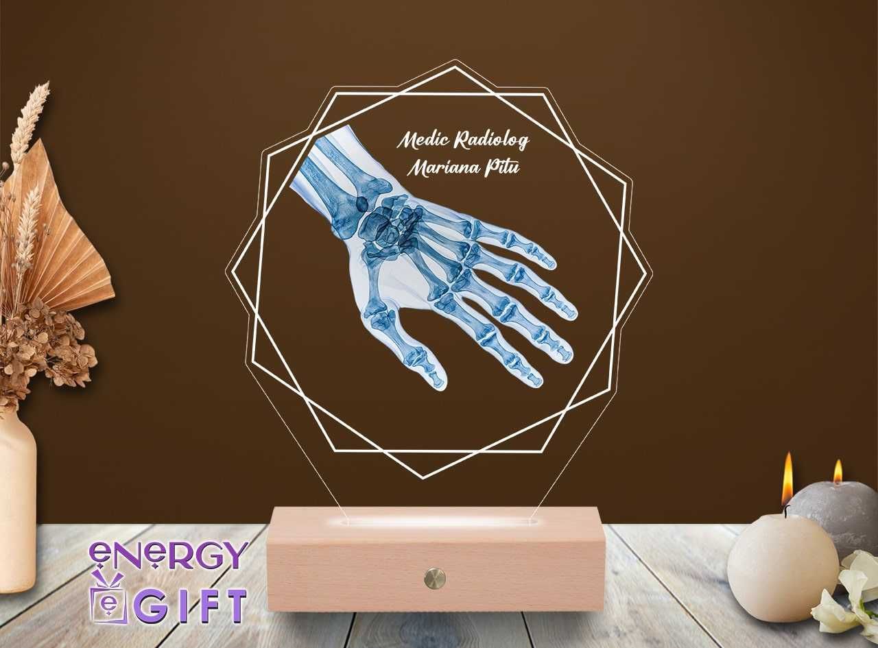 Lampa Led 3D Personalizata – Medic Radiolog