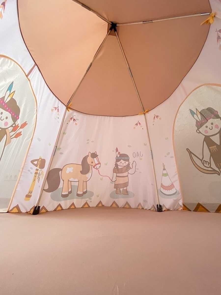 Игровой домик-шатер, палатка "Вигвам следопыта" с москитной сеткой
