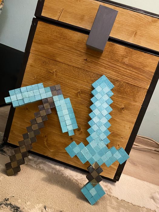 Sabie Minecraft din lemn - Diamond