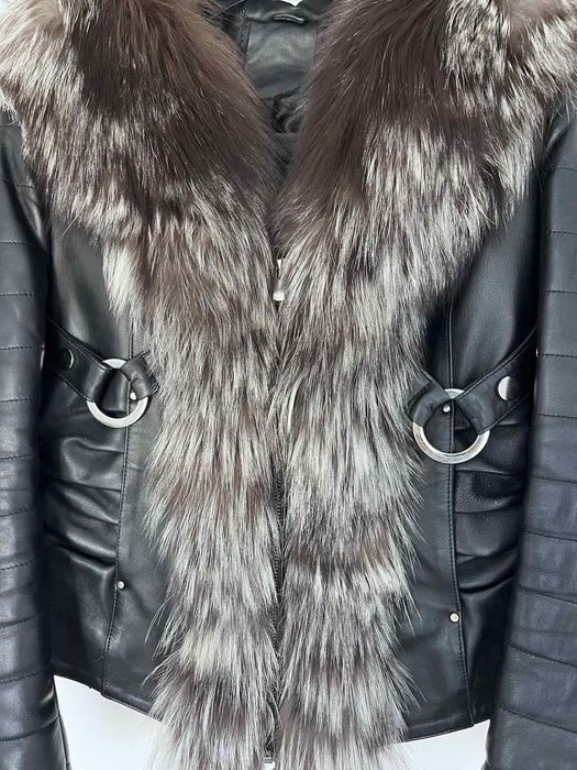 Дамско яке от телешка кожа