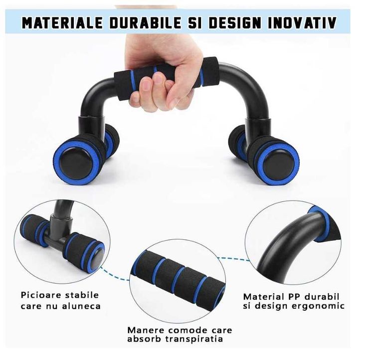 Set manere pentu flotari, GO4FIT, push up bars, suport brate flotari
