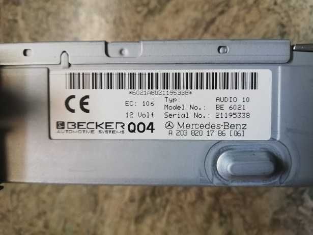 Оргинално радио за Мercedes Becker BE6021 Audio 10