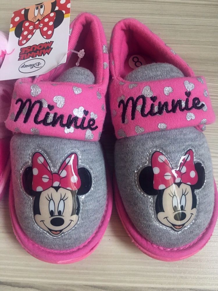 Papuci casa/gradi Disney Minnie Peppa Kitty 8uk noi