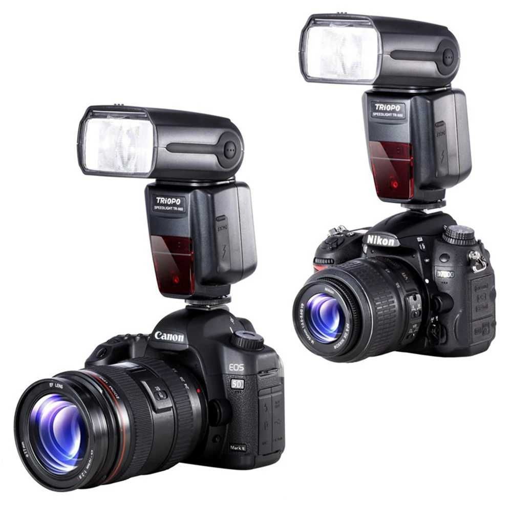 TTL Светкавица Triopo TR-988 за DSLR фотоапарати Canon и Nikon