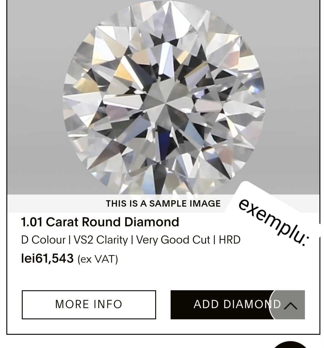 DIAMANT natural 1.04 CT + D , VS2, pretabil inel logodna oferta.