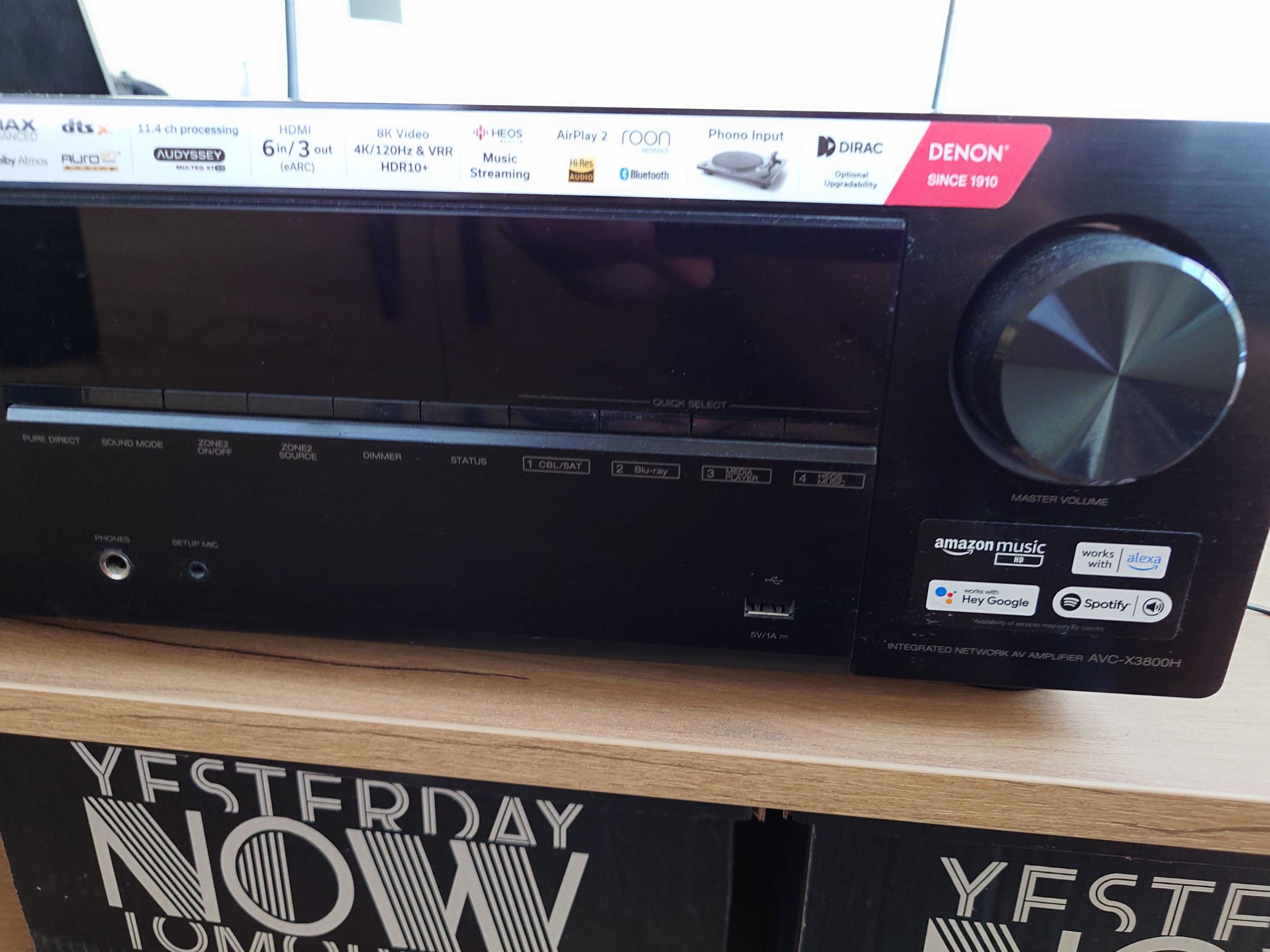 Продавам аудио-видео ресийвър DENON AVC-X3800H с гаранция