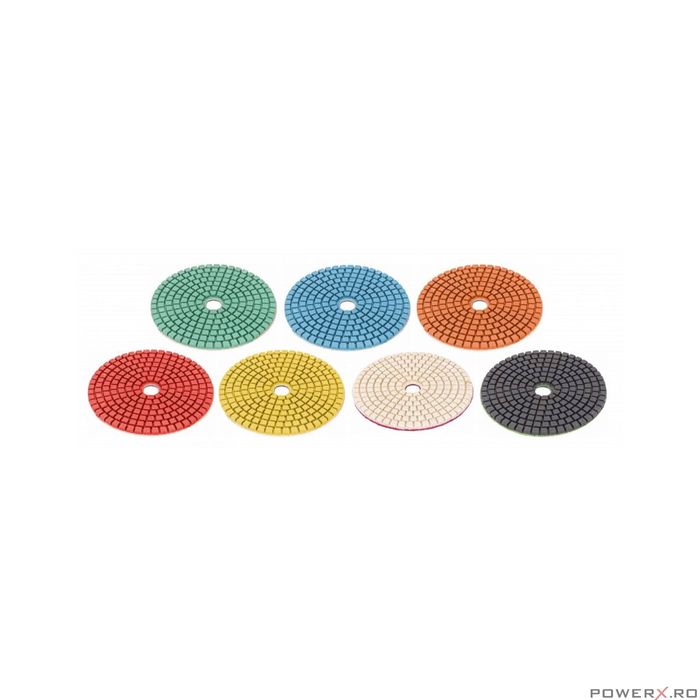 Set 7 discuri diamantate pentru slefuit Powermat