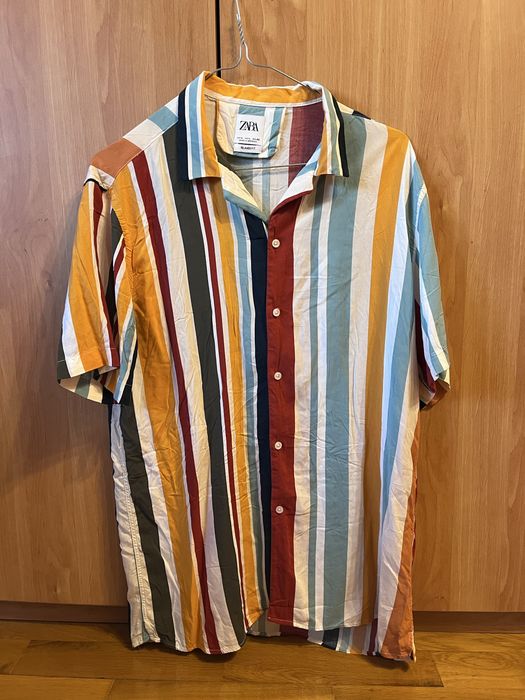 Cămașă de vară bărbați Zara mărime L relaxed fit