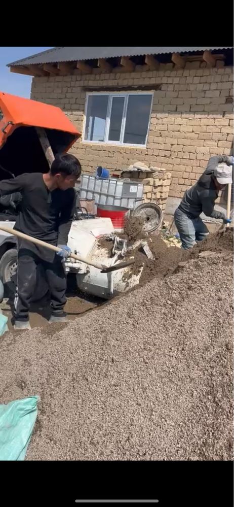 Делаем стяжку аппаратом, стяжка жасаймыз