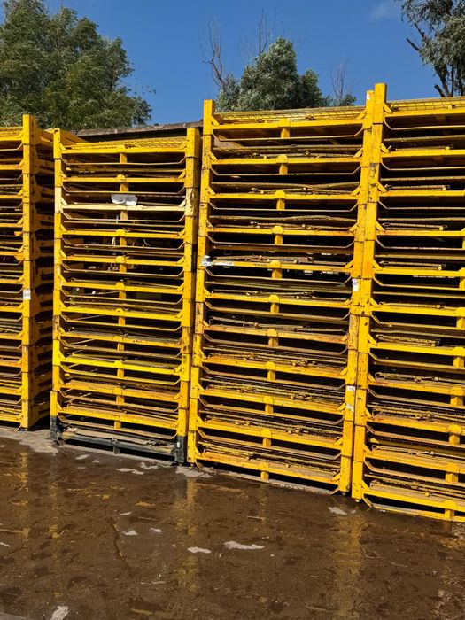 Box paleti pliabili metalici industriali