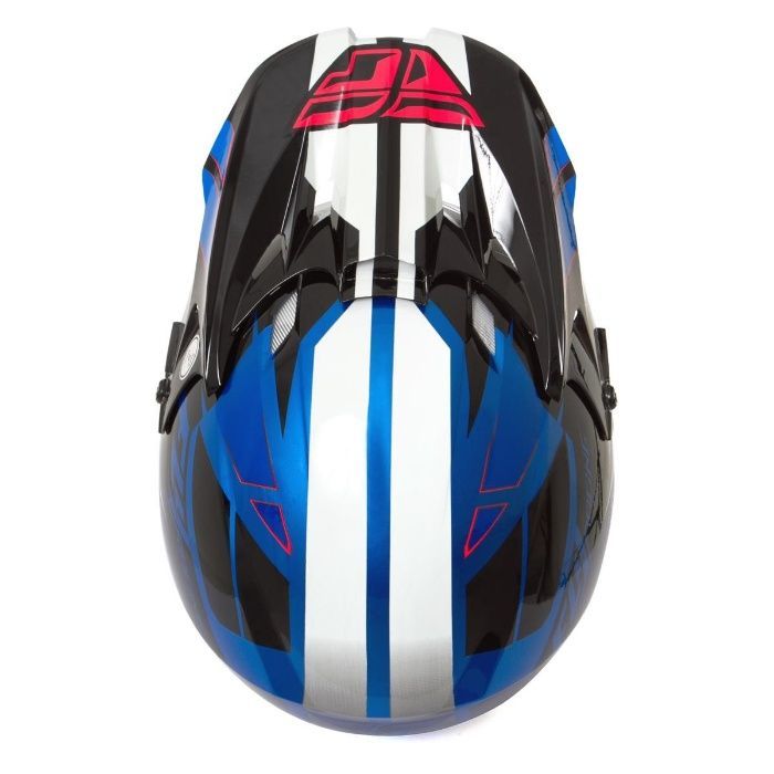 Шок цена!!! fly racing kinetic impulse blue black white каска крос м