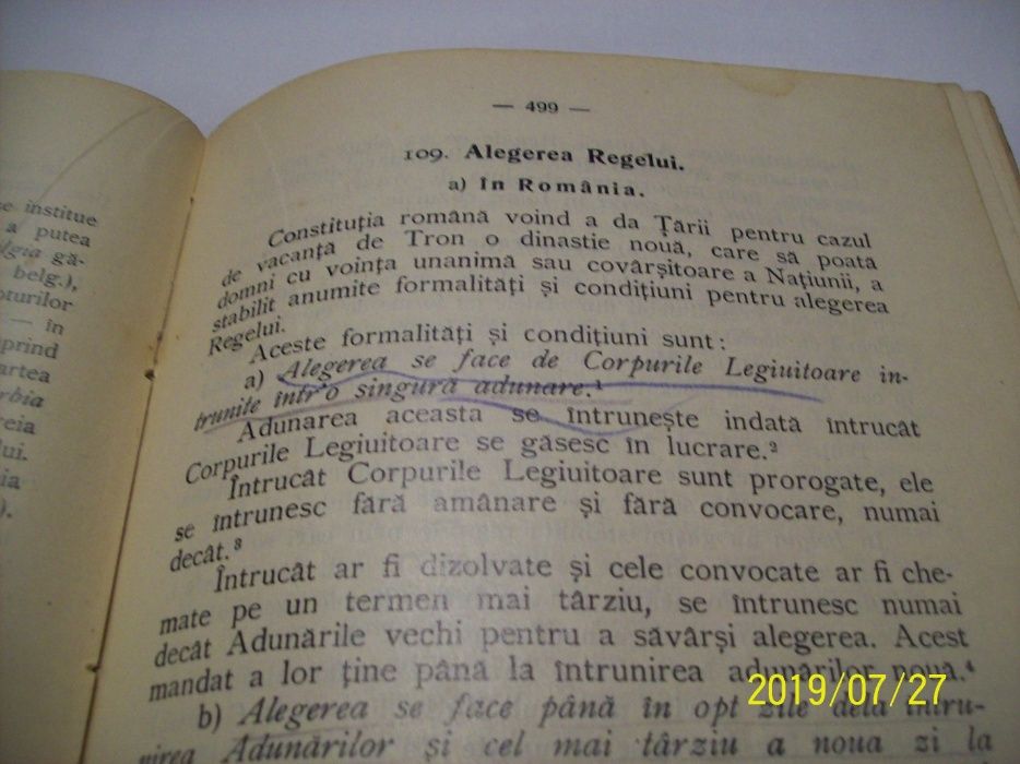 organizatia statului rom. in comparatie cu a altor stater. boila 1927