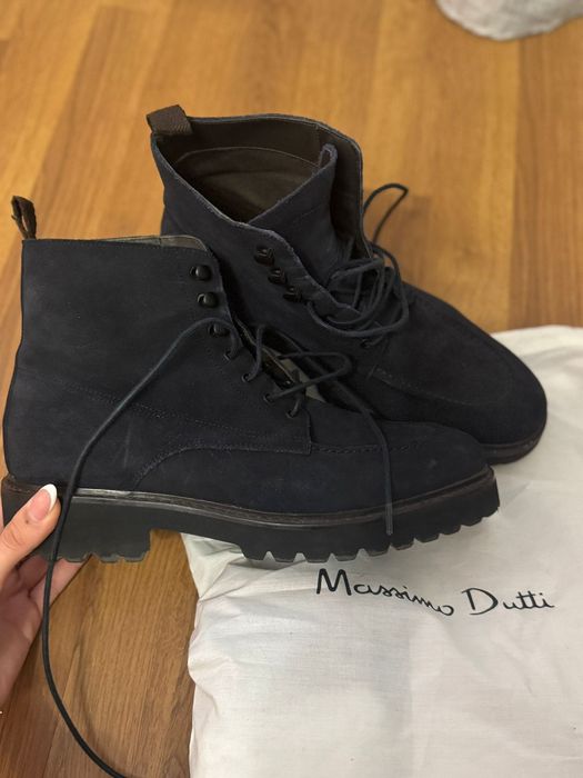 Massimo Dutti / Ghete Elegante / Piele Întoarsă