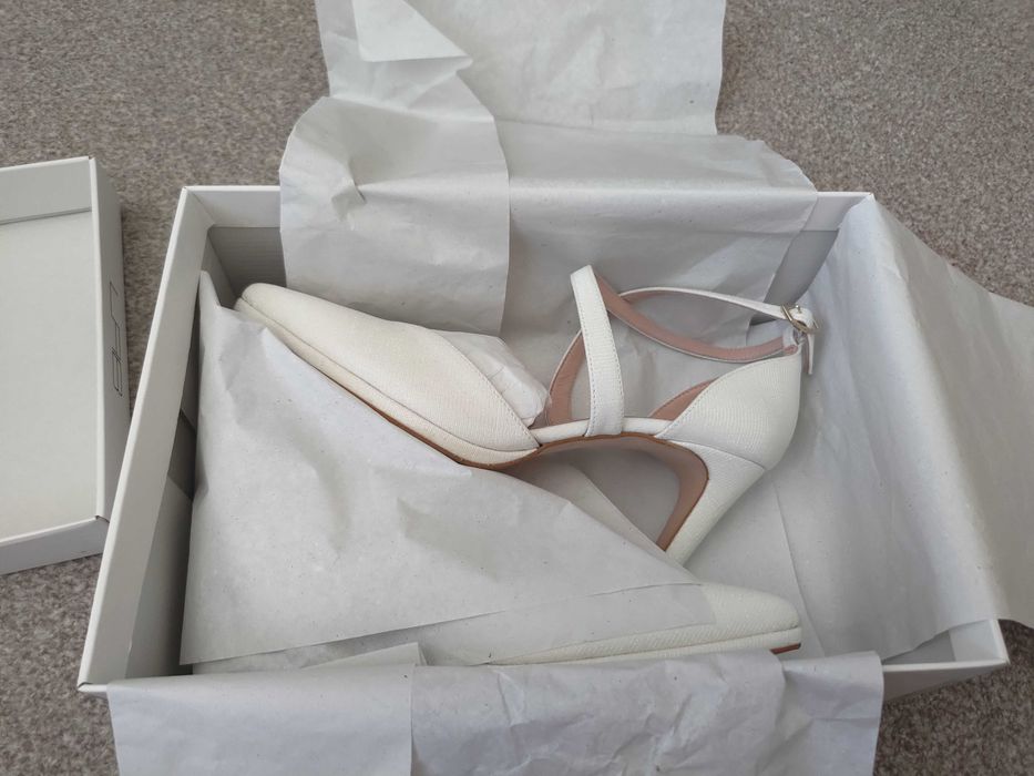 Pantofi Cu Toc Eleganti Premium LAB BY AG Piele + Textil (marimea 39)