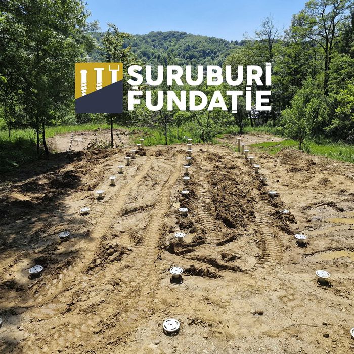 Fundații pe șuruburi pentru terase și pergole, montaj rapid fără săpat