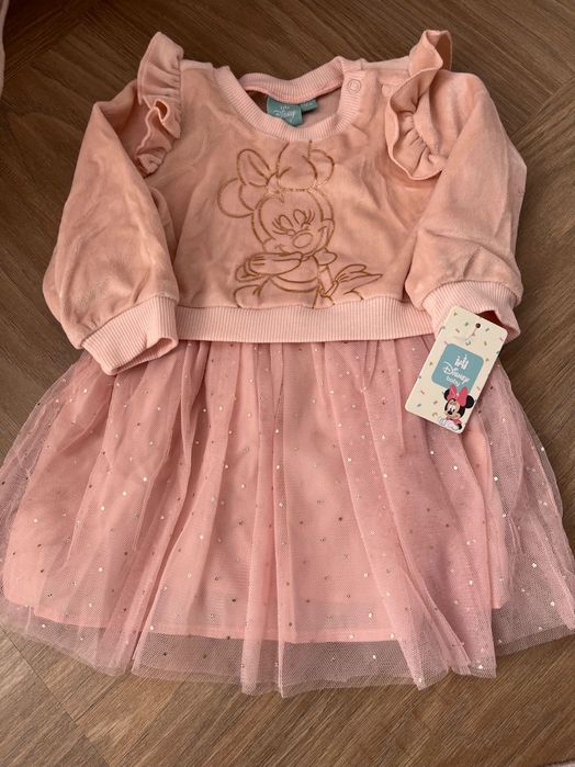 Бебешка розова рокля Мики Маус