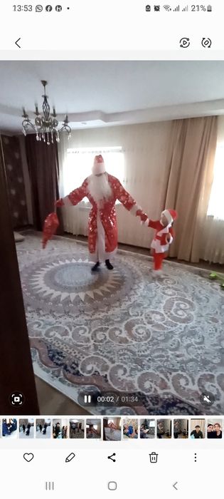 Костюм дед мороза мужской. Прокат