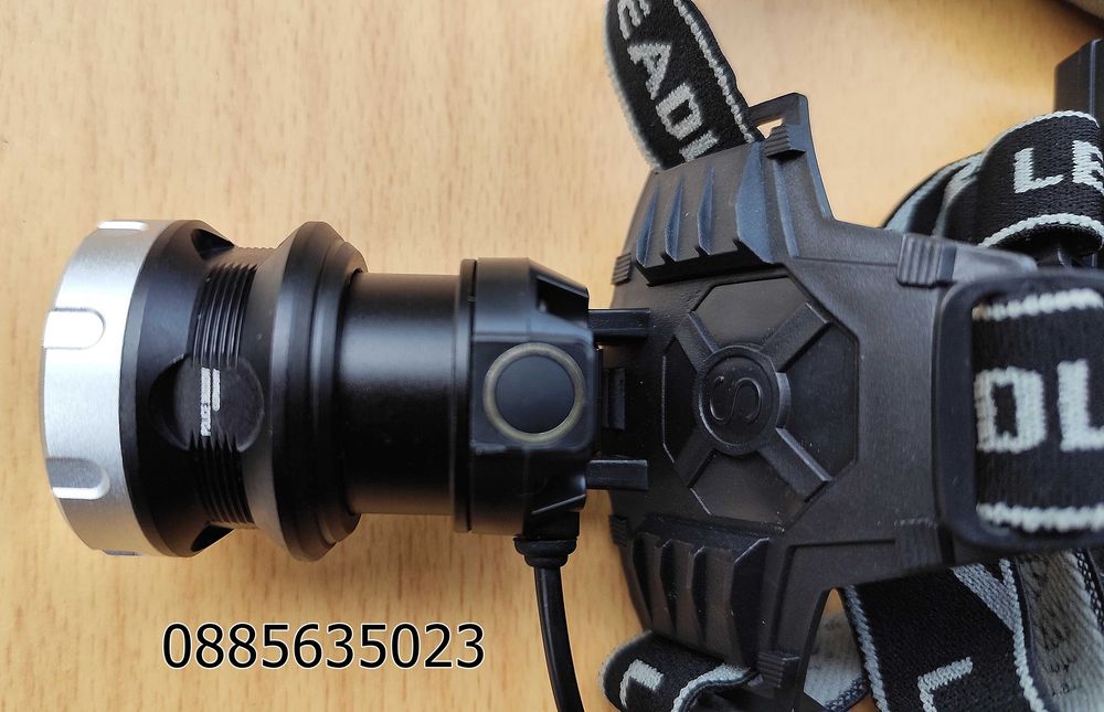 Мощен челник CREE XHP 90.3 / 3 батерии и USB - Type C /