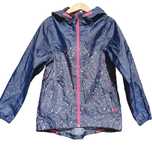 Geaca ploaie 7-8 ani Decathlon, 122-128 fete bleumarin impermeabila