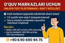 O‘quv markazlari uchun Onlayn Test Platformasi + Sun’iy Intellekt