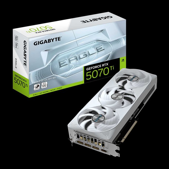 Видеокарта GIGABYTE GeForce RTX 5070 Ti EAGLE OC ICE SFF