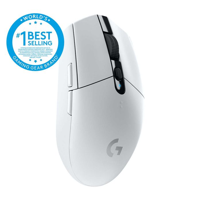 Logitech, G305, Wireless, Lightspeed, 200 - 12000 dpi, Черен/Бял