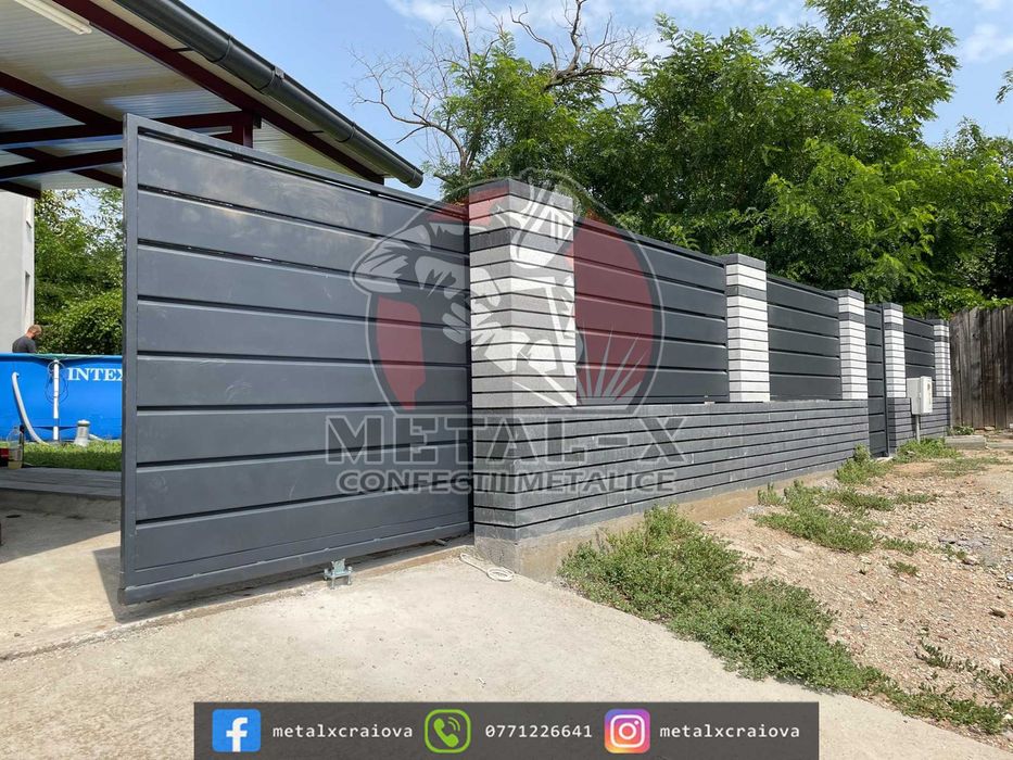 Porti, garduri finisaje premium vopsit electrostatic