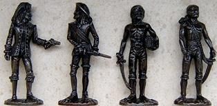 Фигурки/войници от метал от шоколадови яйца Киндер Сюрприз Kinder Surp
