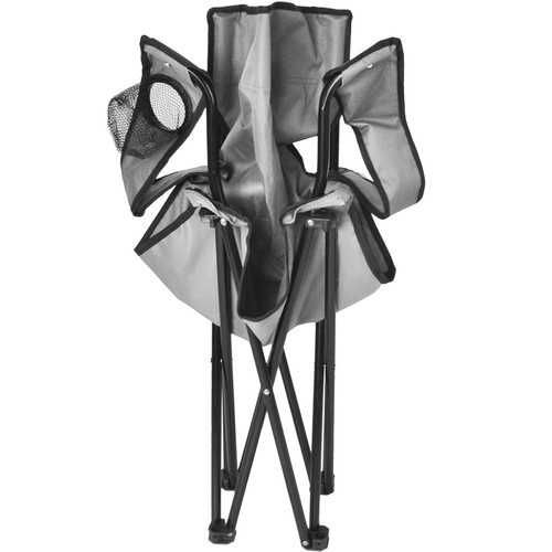 Рибарски стол, сгъваем стол с поставка за чаша, до 100 кг, Trizand