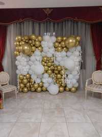 photocorner panou din baloane / decor nunta botez evenimente