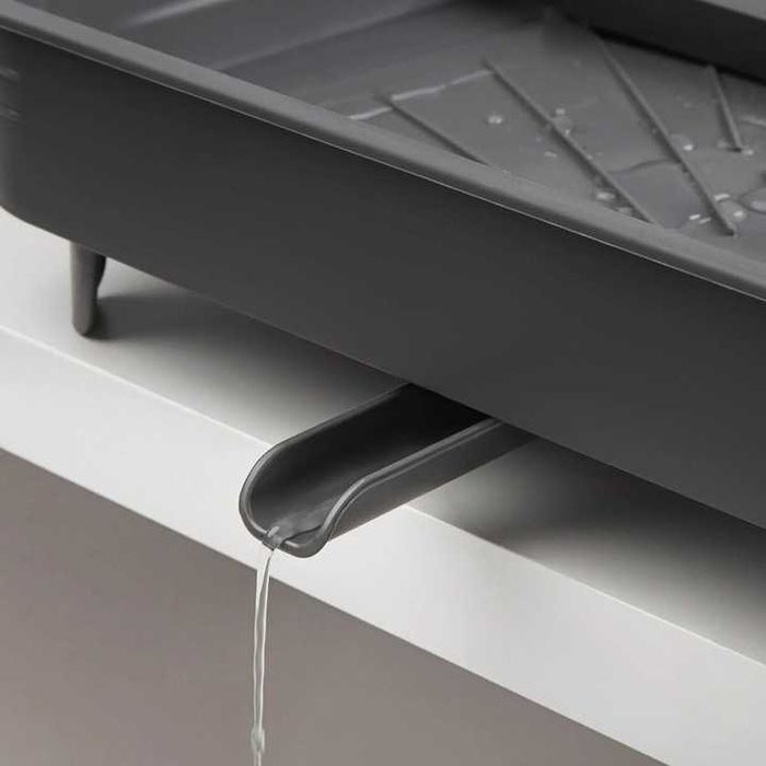 Scurgator de vase extensibil, plastic, gri deschis si gri inchis