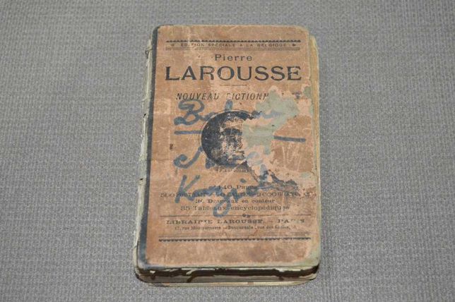 Dictionar vechi Pierre Larousse edition speciale a la Belgique 1915