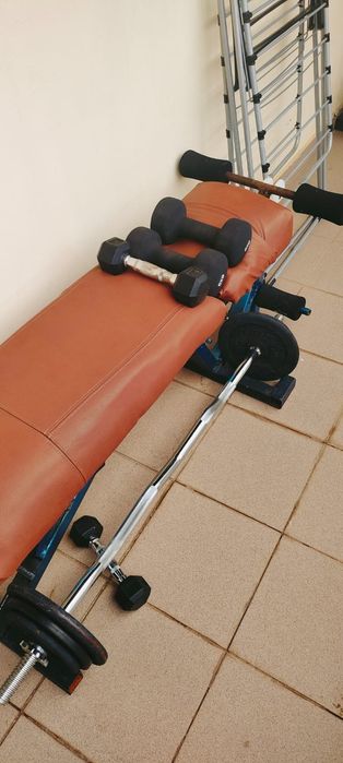 Set fitness banca, gamtere ,haltera