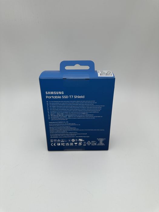 SSD Extern Samsung T7 Shield, 1TB, USB 3.2 Gen 2, Blue